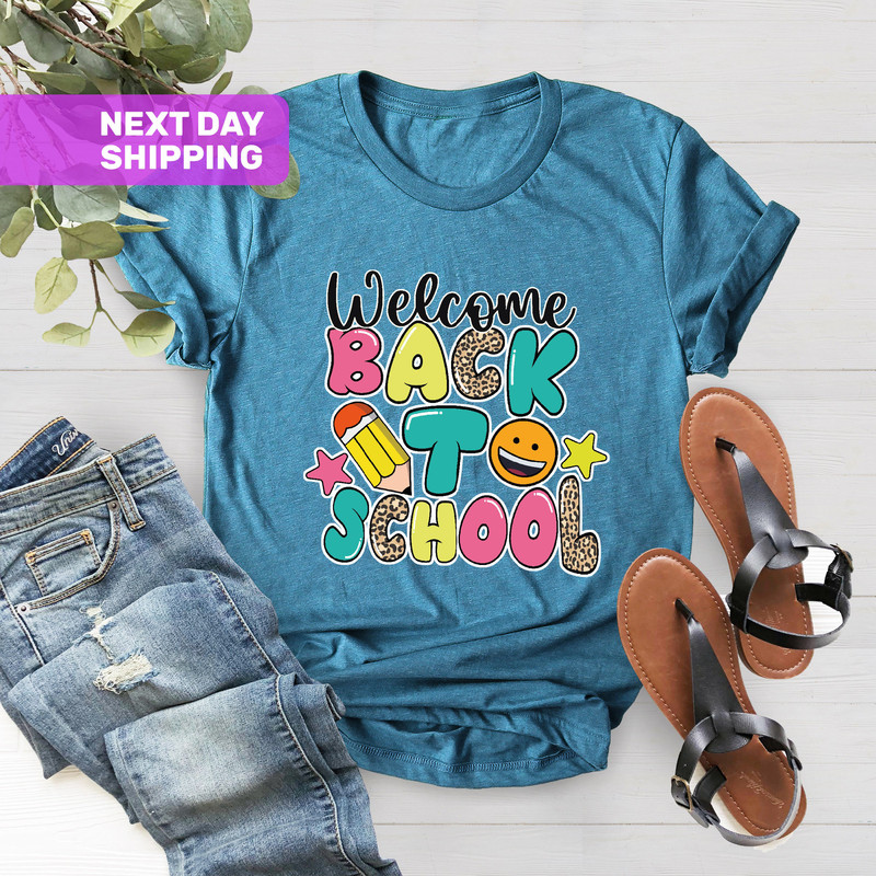 First Day of School Shirt, Happy First Day of School Shirt, 1st Day of School Shirt, Gift For Teacher, Teacher Shirt, School Shirts - 4.jpg