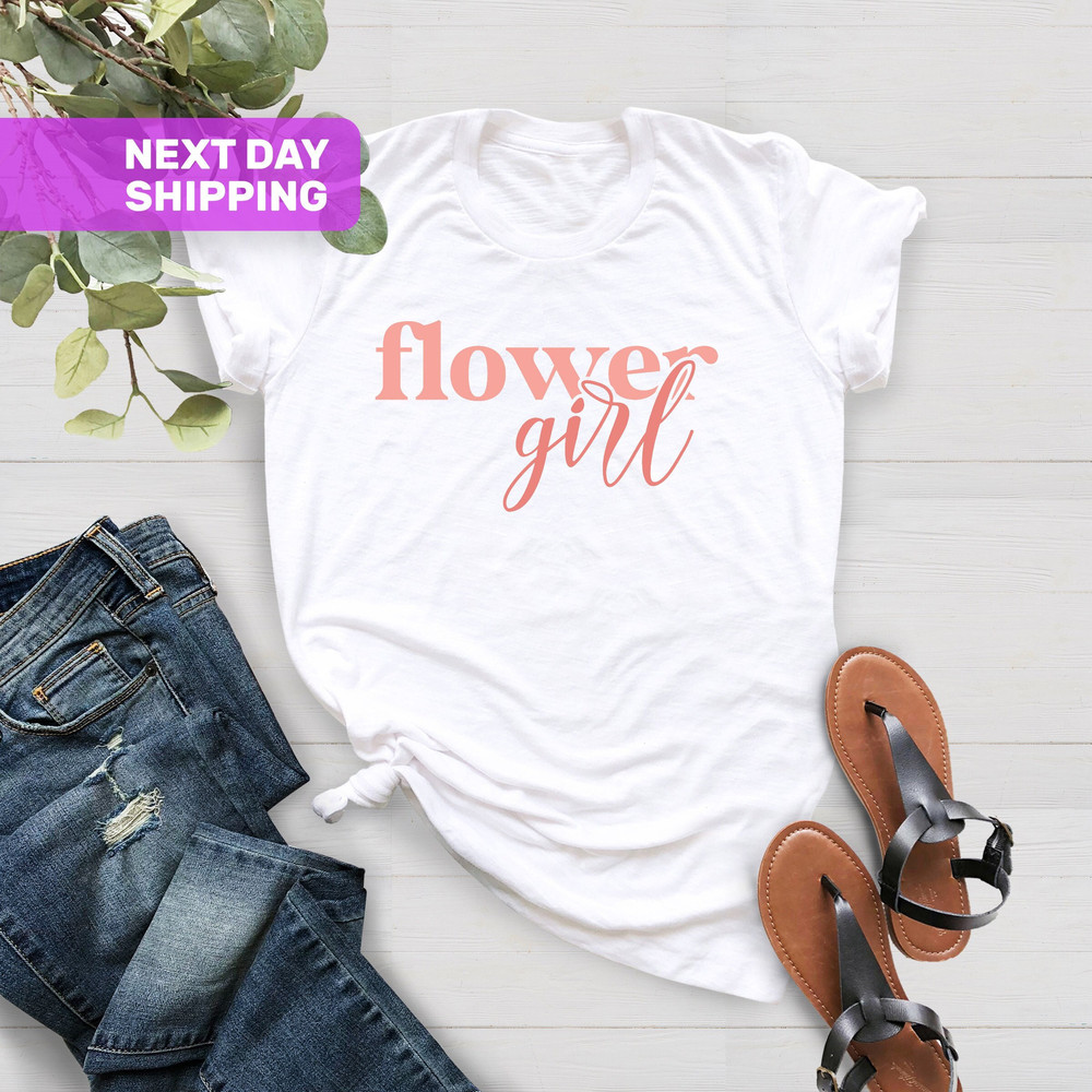 Flower Girl Shirt, Flower Lover Shirt, Flower Girl Gift, Flower Shirt, Flower Girl Proposal Shirt, Wedding Shirt, Cute Girl Shirt - 1.jpg