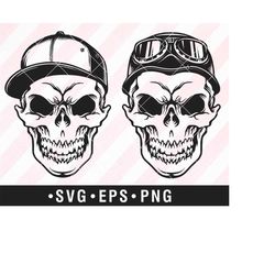 Skull Svg, Skull Head Svg, Skeleton Svg Skull Clipart, Skull Shirt, Skull Cut Files, Skull Png, Skull With Cap, Skull Wi