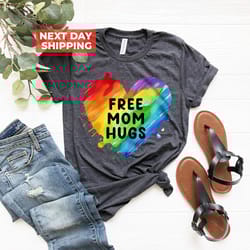 free mom hugs t-shirt, rainbow gay pride t-shirt, equality s