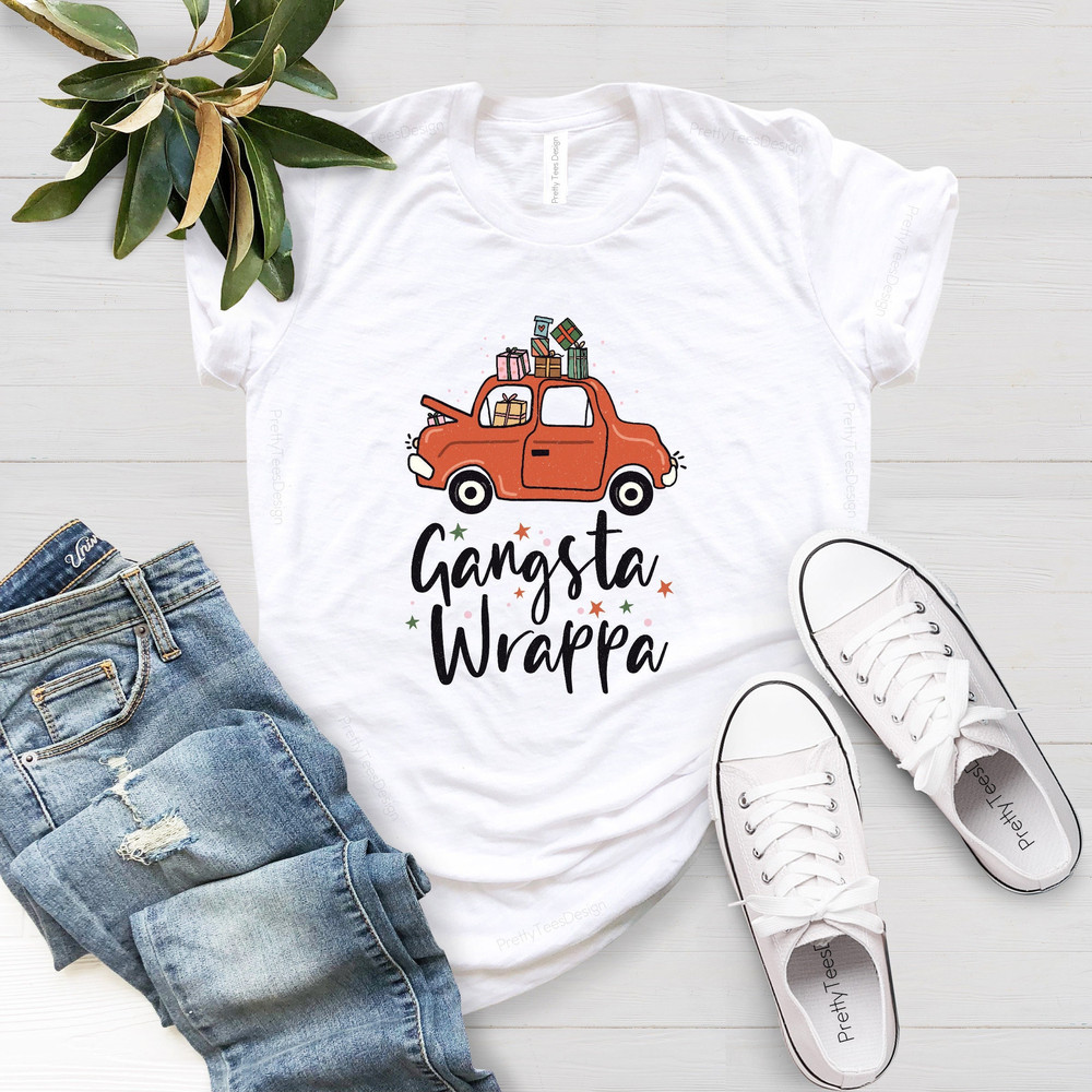 Gangsta Wrappa Shirt, Christmas Shirt,Gangster Wrapper Shirt, Funny Christmas Shirt,Christmas Party Shirts,Xmas Family Shirt - 2.jpg