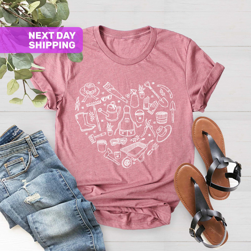 Gardener Shirt, Gift For Gardeners, Botanical Shirt, Gardening Shirt, Plant Tee, Hoeing Ain't Easy Shirt, Plant Lover Shirt, Farmer T-Shirt - 5.jpg