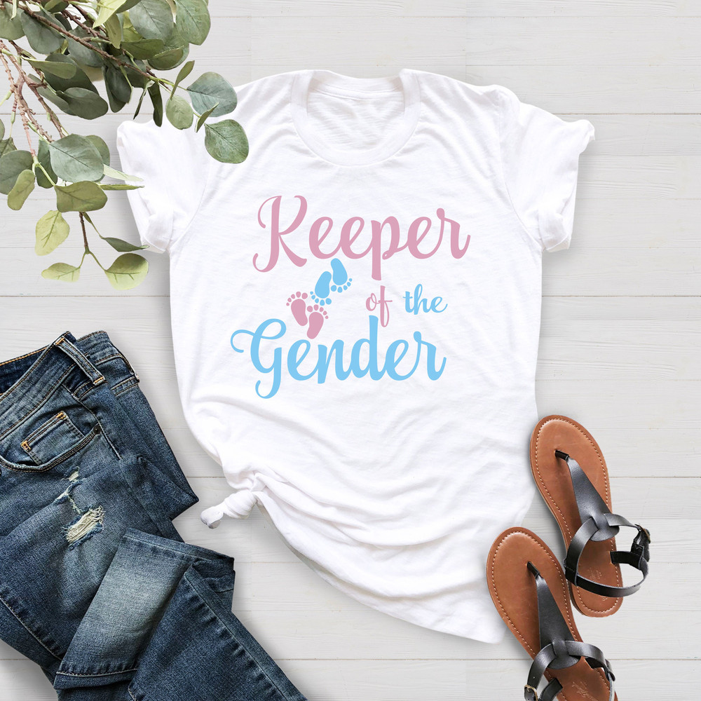 Gender Reveal Shirt, Keeper Of The Gender Shirt, Gender Reveal Party, Gender Reveal Ideas, Gender Reveal Party Shirt, Gender Reveal Gift - 2.jpg