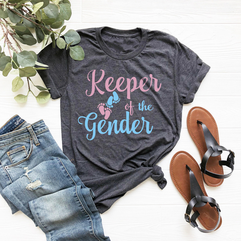Gender Reveal Shirt, Keeper Of The Gender Shirt, Gender Reveal Party, Gender Reveal Ideas, Gender Reveal Party Shirt, Gender Reveal Gift - 3.jpg