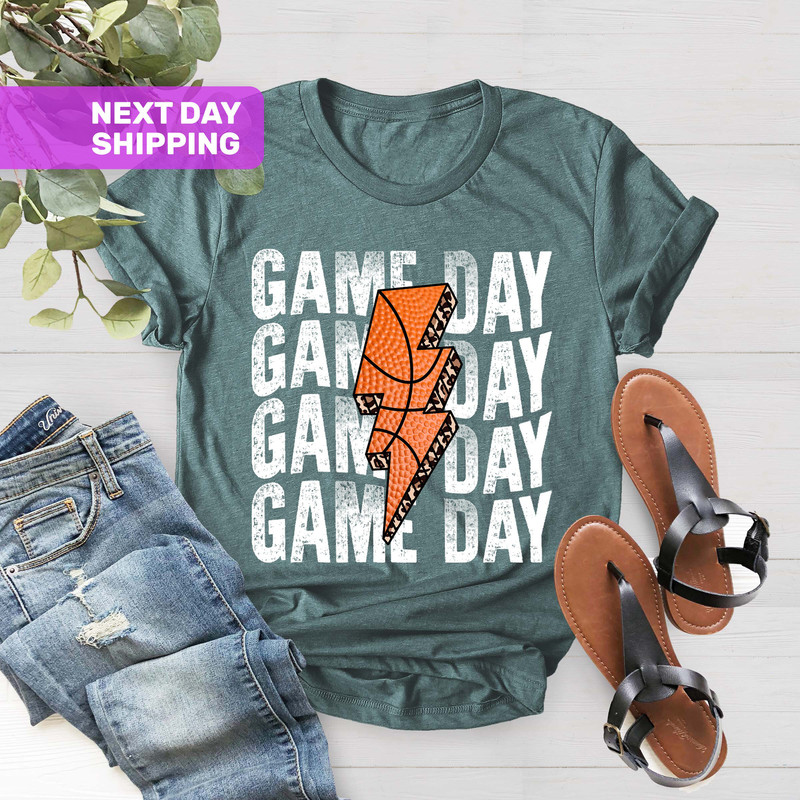 Gameday Basketball Lightning Leopard Bolt Shirt, Gameday Shirt, Basketball Tee, Basketball Shirt For Women, Basketball Mom Shirt - 4.jpg