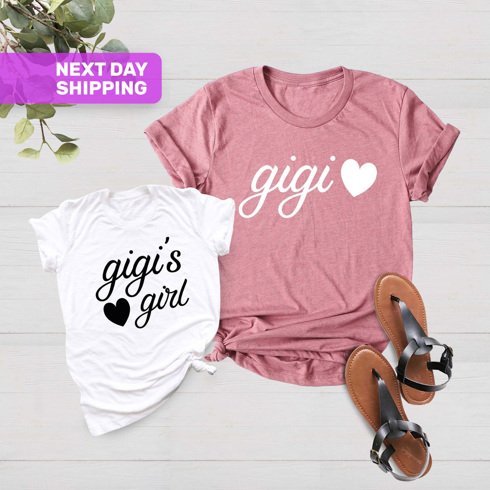 Gigi's Girl Shirt, Matching Gigi and Me Shirts, Gigi's Boy, Gigi and Me Tshirt, Mother's Day Gift, New Gigi Gift, Gigi Shirt, Mother's Day - 1.jpg