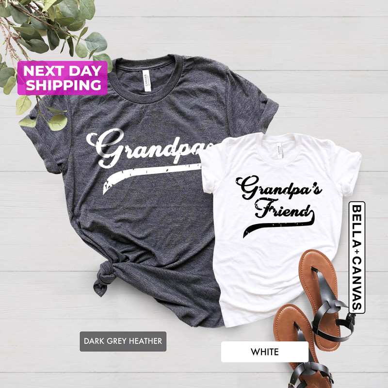 Grandpa and Me Matching Set Gift, Fathers Day Gift for Grandpa Custom, Grandpa's Boy Baby New Grandpa Shirt Matching Grandpa Grandson Shirt - 2.jpg