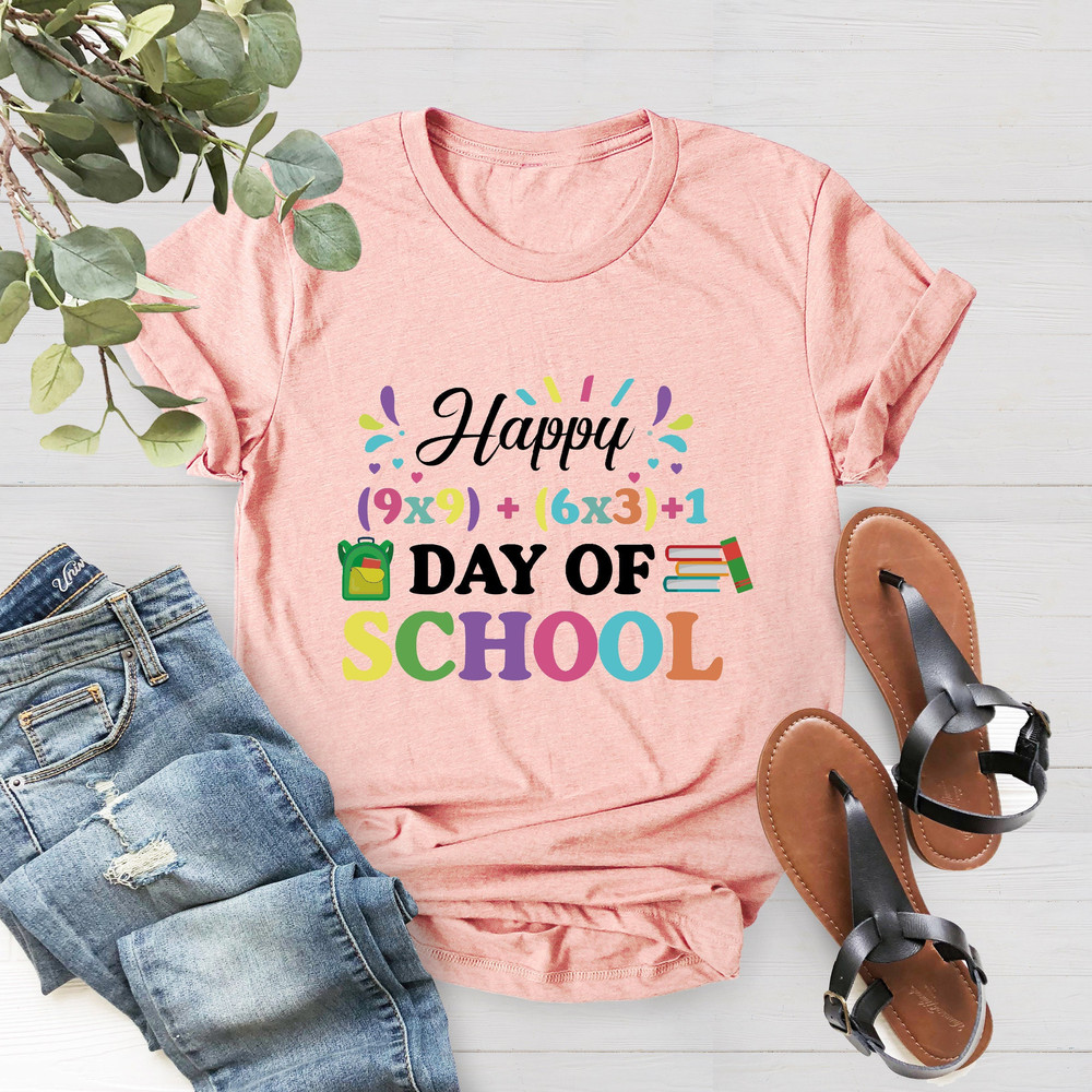 Happy 100th Day Of School Shirt, Back To School Shirt, Kindergarten Shirt, Celebrate 100th Day Shirt, Teacher Shirt, Funny Teacher T-Shirt - 2.jpg