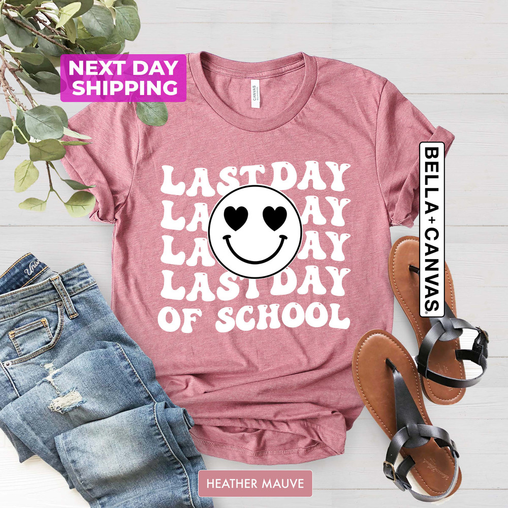 Happy Last Day Of School, School Is Cool, Smile, Back to School Shirts, School Shirts, Graphic Tees, Teacher Shirts, Checkered Shirts - 2.jpg