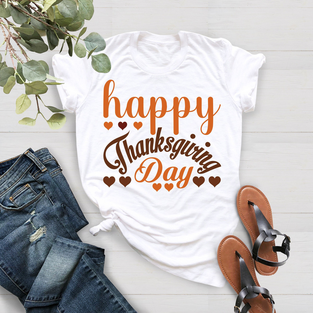 Happy Thanksgiving Shirt, Pumpkin Shirt, Thankful T-shirt, Thanksgiving Funny Shirt, Fall Shirt for Women, Turkey Shirt, Cute thanksgiving - 1.jpg