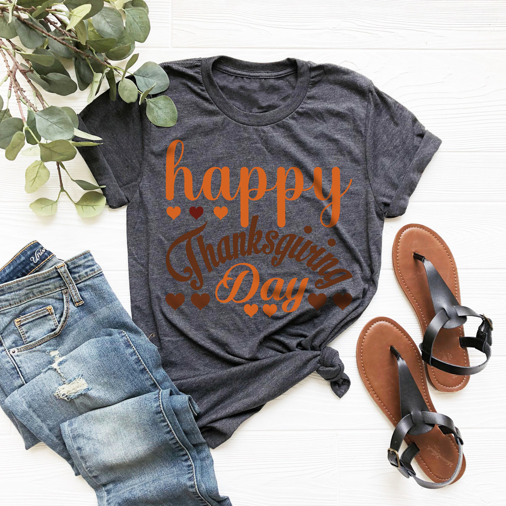 Happy Thanksgiving Shirt, Pumpkin Shirt, Thankful T-shirt, Thanksgiving Funny Shirt, Fall Shirt for Women, Turkey Shirt, Cute thanksgiving - 2.jpg