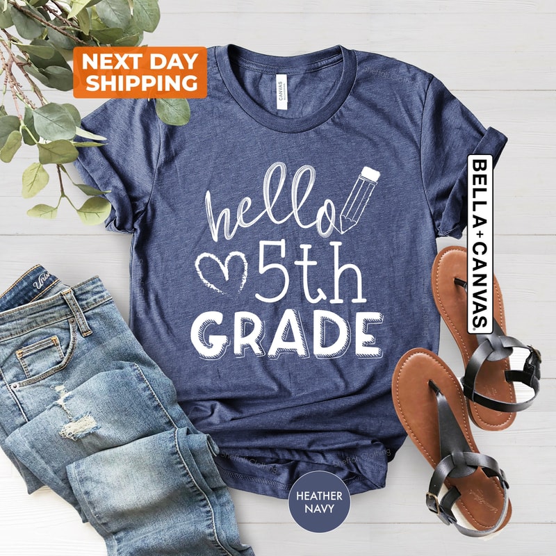 Hello Fifth Grade Teacher Shirt, 5th Grade Teacher Shirts, 5th Grade Squad 5th Grade Crew T-Shirt, 5th Grade Team Gift, Fifth Grade T-Shirt - 2.jpg