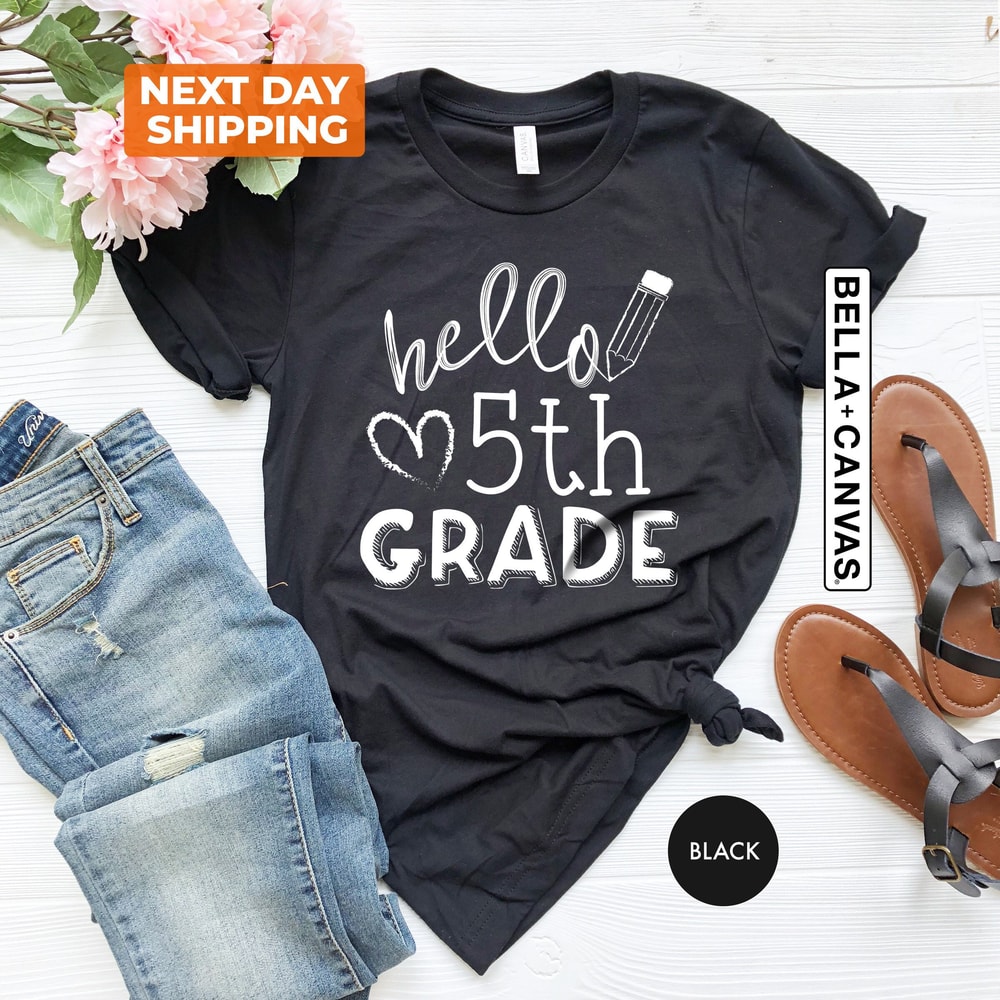 Hello Fifth Grade Teacher Shirt, 5th Grade Teacher Shirts, 5th Grade Squad 5th Grade Crew T-Shirt, 5th Grade Team Gift, Fifth Grade T-Shirt - 5.jpg