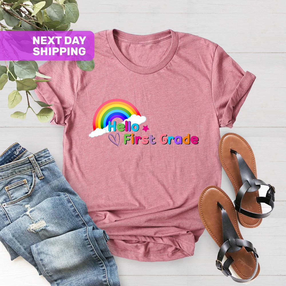 Hello First Grade Shirt, First Day of School Shirt, Back To School Shirt,First Grade Shirt,1st Grade Student Shirt, First Grade Girls & Boys - 1.jpg