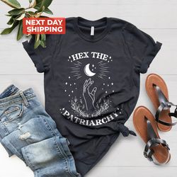 hex the patriarchy shirt, feminist witch t-shirt, liberal gi