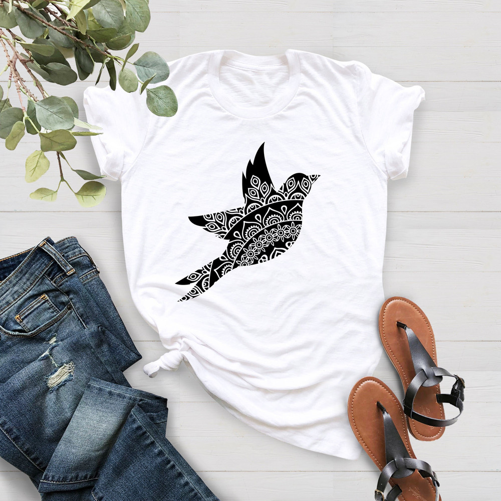 Hummingbird Shirt, Bird Lover Shirt, Floral Hummingbird Shirt, Geometric Design Hummingbird Shirt,Mothers Day Shirt, Bird Watcher Gift Shirt - 1.jpg