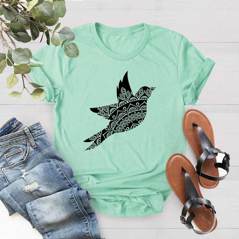 Hummingbird Shirt, Floral Hummingbird Shirt, Geometric Design Hummingbird Shirt,Bird Watcher Gift Shirt, Bird Lover Shirt, Mothers Day Shirt - 4.jpg