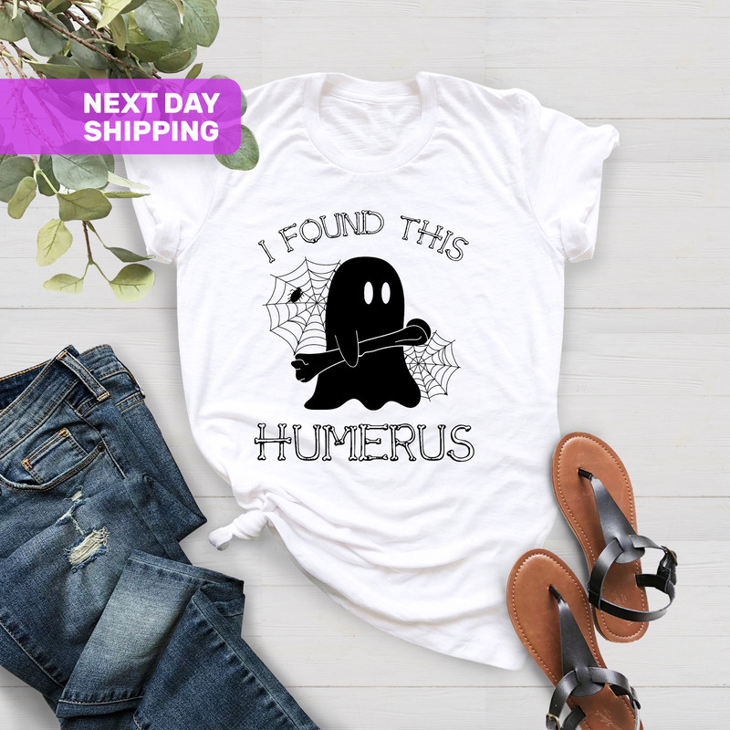 I Found This Humerous Shirt, Funny Doctor Ghost Tees, Nurse Gift Shirt, Cute Fall Shirt, Nurse Appreciation, Halloween Shirt - 3.jpg
