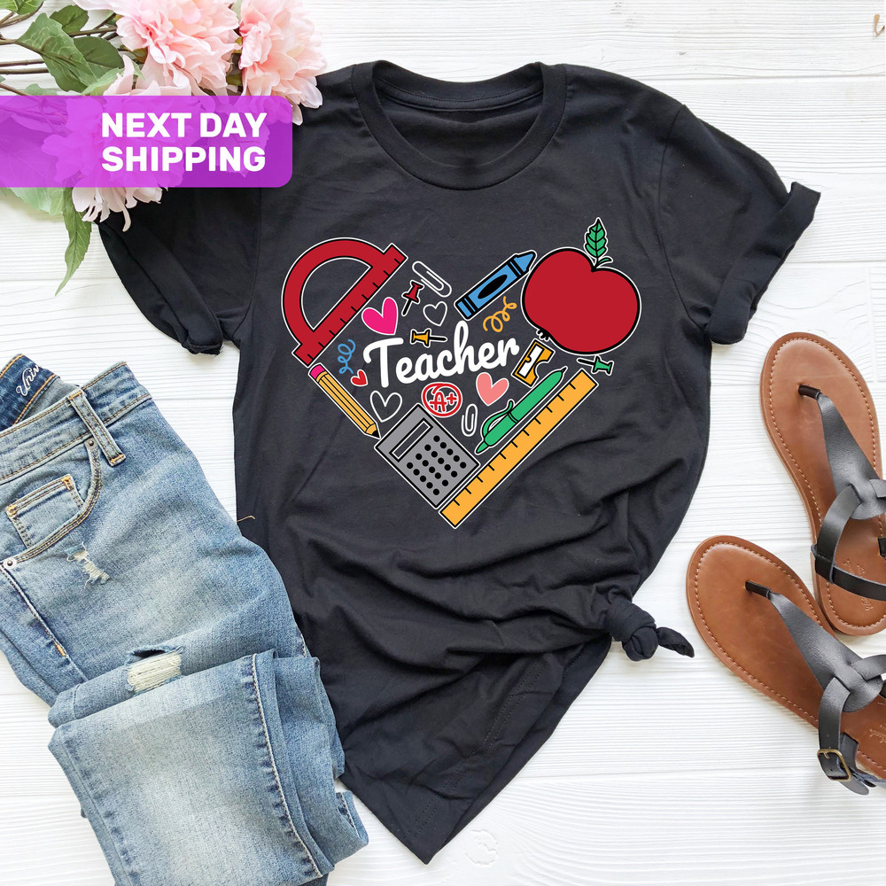Inspirational Teacher Shirts, First Grade Teacher Shirts, Teacher Appreciation Shirt, Teach Love Inspire Shirt, Back To School Shirt - 5.jpg