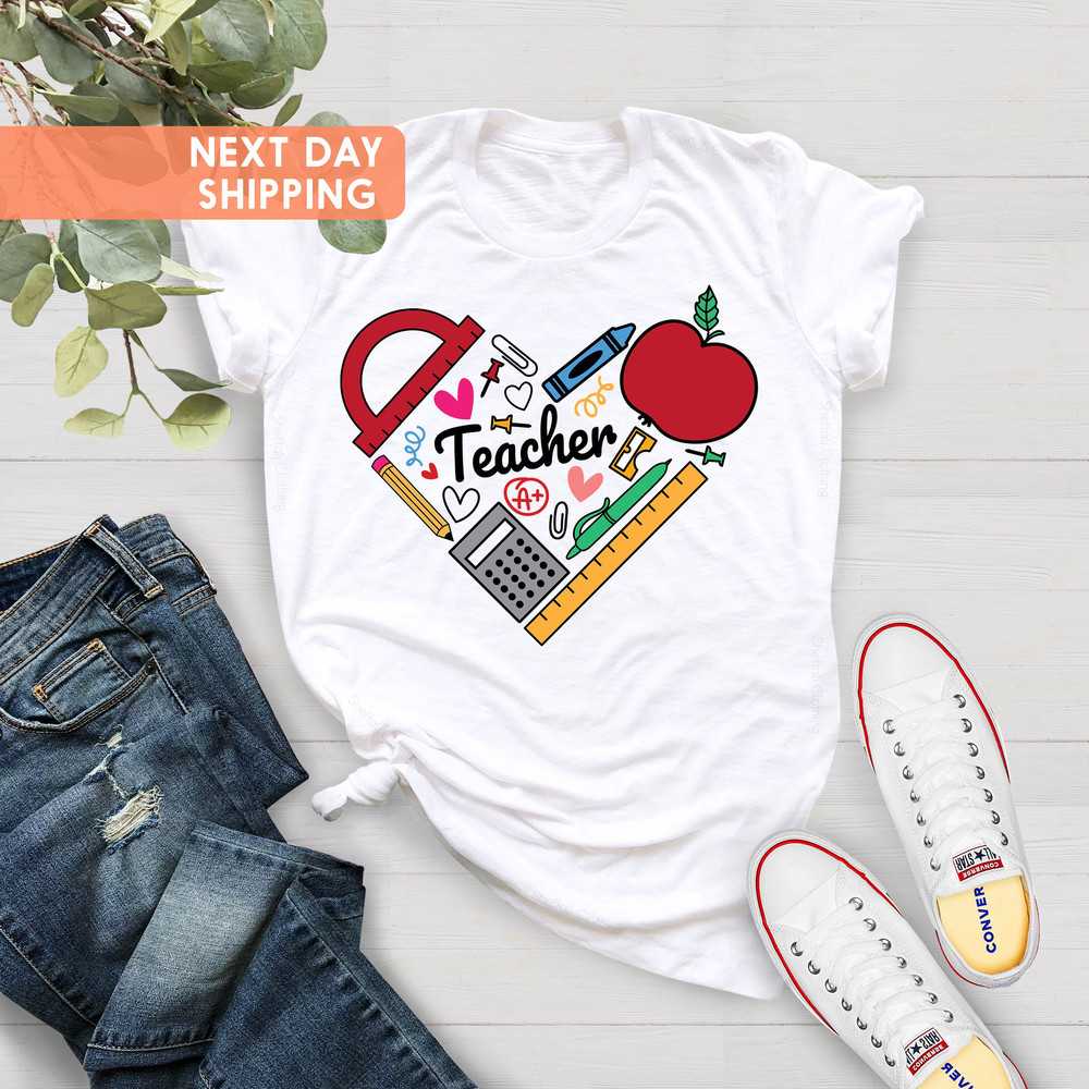 Inspirational Teacher Shirts, Teach Love Inspire Shirt, Back To School Shirt, Teacher Appreciation Shirt, First Grade Teacher Shirts - 3.jpg