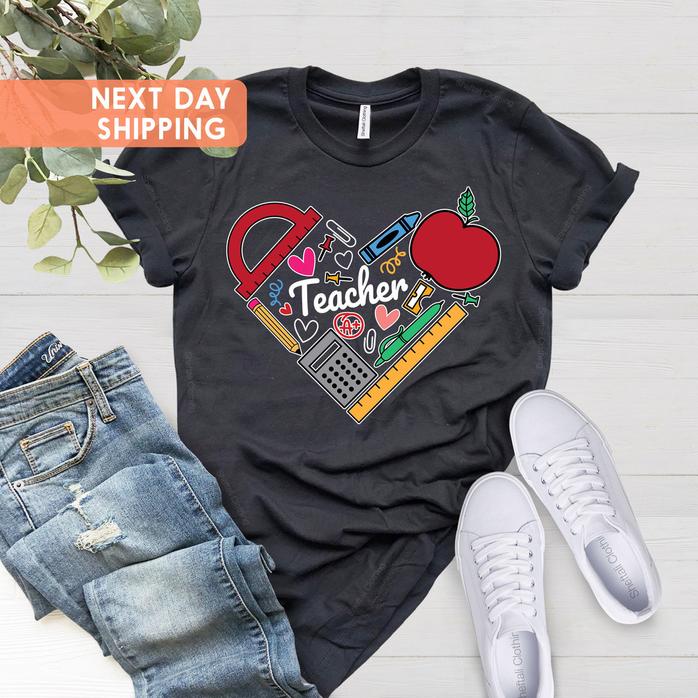 Inspirational Teacher Shirts, Teach Love Inspire Shirt, Back To School Shirt, Teacher Appreciation Shirt, First Grade Teacher Shirts - 4.jpg