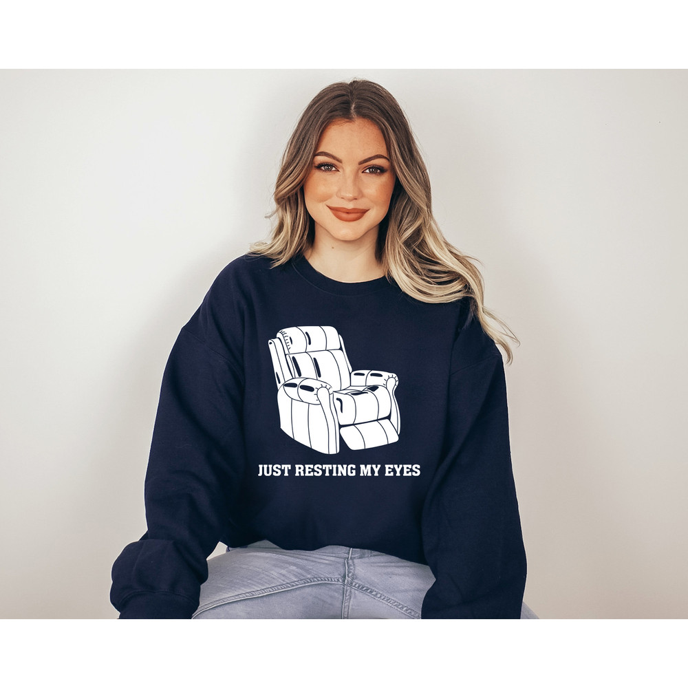 Just Resting My Eyes Sweatshirt, Fathers Day Gift, I'm Not Sleeping Sweatshirt, Dad Shirt, Grandpa and Father Sweatshirt, Funny Grandpa Tee - 3.jpg