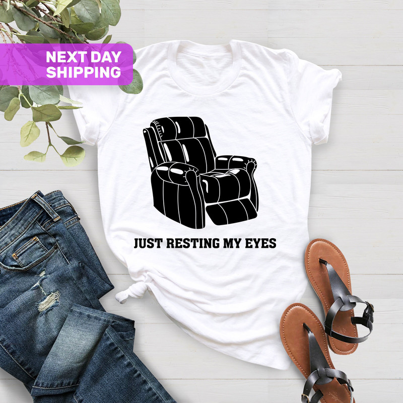 Just Resting My Eyes Sweatshirt, Fathers Day Gift, I'm Not Sleeping Sweatshirt, Dad Shirt, Grandpa and Father Sweatshirt, Funny Grandpa Tee - 5.jpg