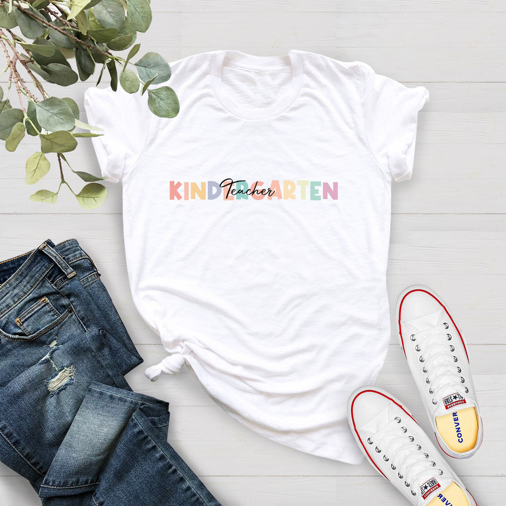 Kindergarten Teacher Shirt, Gift for Kindergarten Teacher,Kindergarten Tee,Teacher Gift, Kindergarten Teacher Tee,Teacher Appreciation Shirt - 1.jpg