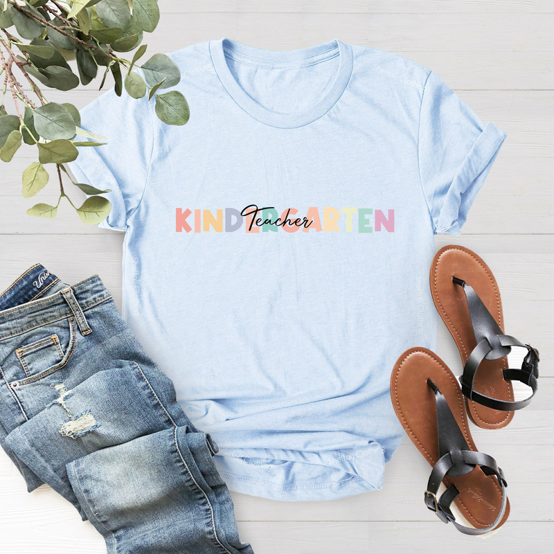 Kindergarten Teacher Shirt, Gift for Kindergarten Teacher,Kindergarten Tee,Teacher Gift, Kindergarten Teacher Tee,Teacher Appreciation Shirt - 2.jpg