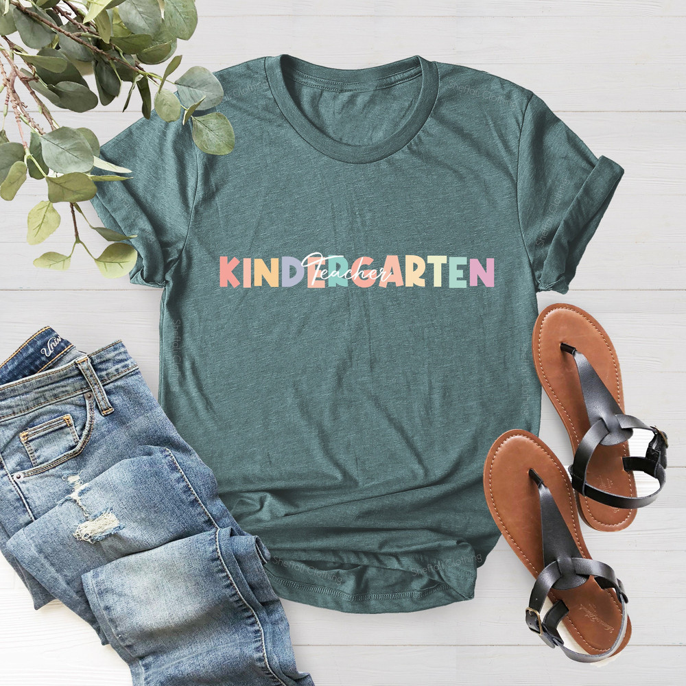 Kindergarten Teacher Shirt, Gift for Kindergarten Teacher,Kindergarten Tee,Teacher Gift, Kindergarten Teacher Tee,Teacher Appreciation Shirt - 3.jpg