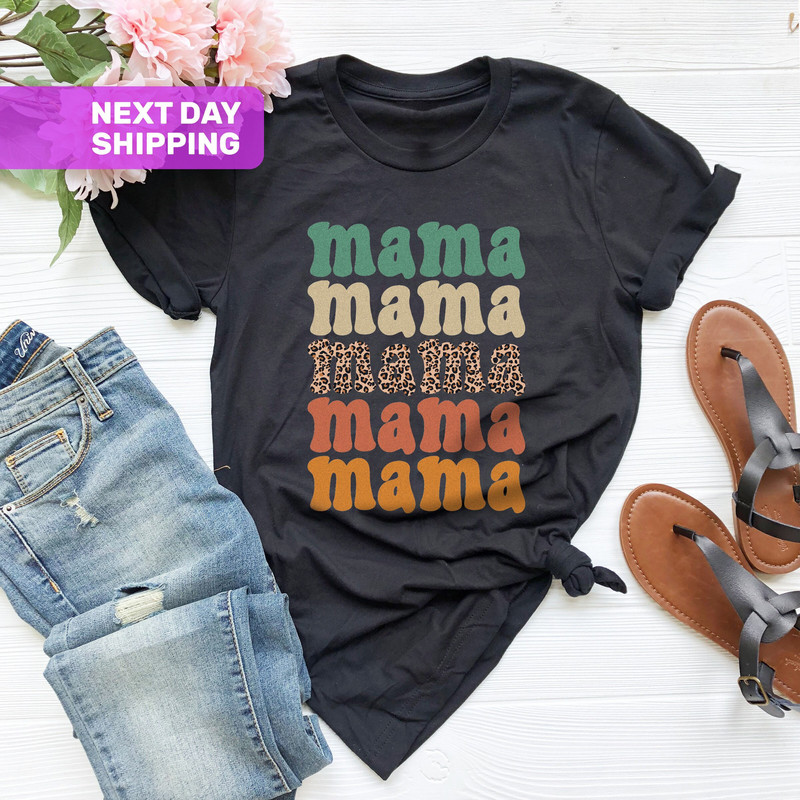 Leopard Mama Life Shirt, Mom Shirt, Leopard Mom Shirt, Mom Birthday Shirt, Gift For Mom, Mama T-Shirt, Mothers Day Shirt, Best Mama Shirt - 1.jpg
