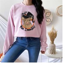 moo i mean boo halloween sweatshirt, moo i mean boo ghost cow sweatshirt, funny cow shirt, funny halloween gifts, hallow