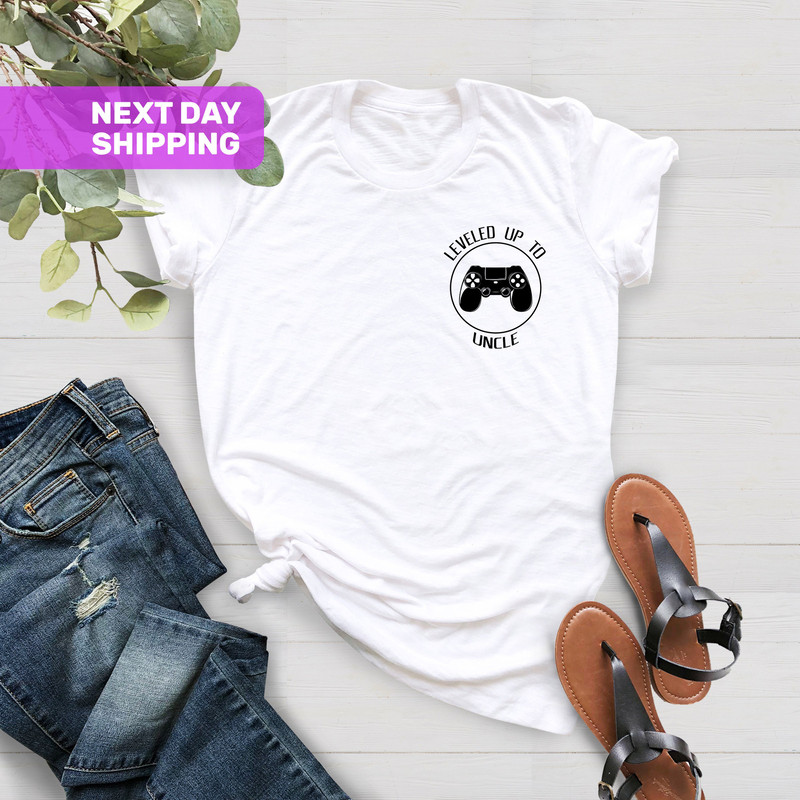 Level Up Up Boy Uncle Shirt, Father's Day Tee Shirt, New Uncle Funny Gamer Shirt, Gaming Uncle Shirt, To Be Uncle Funny Gift - 5.jpg