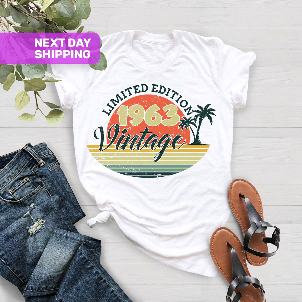 Limited Edition Shirt 1963, Vintage 1963 Shirt, 60th Birthday Shirt, 60th Birthday Gift, 60th Birthday Party, 1963 T-Shirt, 60th Birthday - 1.jpg