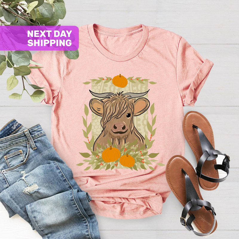 Long Horn Thankful Cow Shirt, Fall Thankful Cow Shirt,2022 Cute Fall Shirt, Thanksgiving Cow Shirt, Pumpkin Spice Shirt, Thanksgiving Shirt - 4.jpg