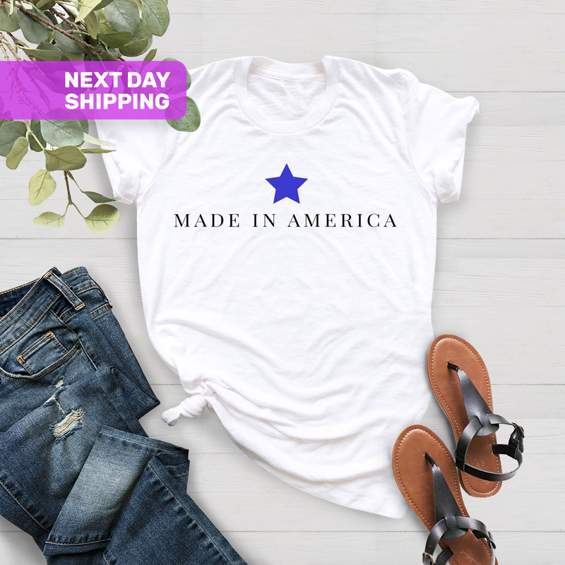 Made In America Shirt, 4th of July T-shirt, Stars and Stripes Flag Shirt, Fourth of July, Vintage Patriotic Tee, Team USA Memorial Day Tee - 3.jpg