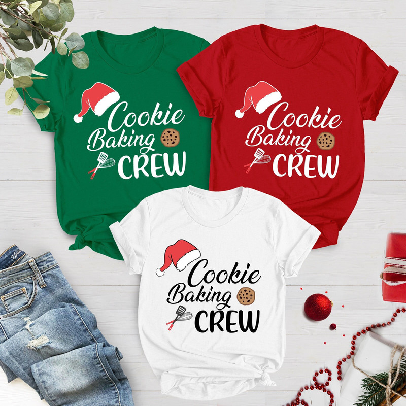 Matching Family Shirts, Cookie Baking Crew, Matching Christmas Shirts, Family Christmas Shirts, Holiday Baking Shirt, Christmas Shirts - 1.jpg