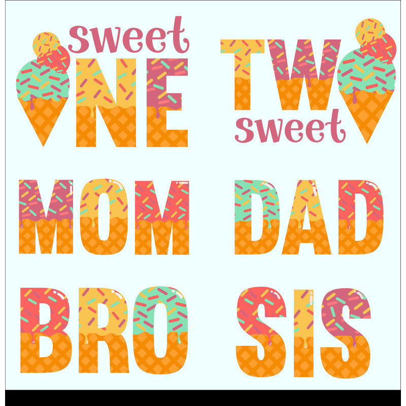 Matching Ice Cream Birthday Shirt, Family Matching Shirt, Mom Dad Bro Sis Family Ice Cream Birthday Shirts, Family Ice Cream Birthday Shirts - 5.jpg