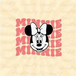 Retro Mouse Svg,  Mouse Head Svg, Family Trip Svg, Minniee svg, Vinyl Cut File, Svg, Pdf, Jpg, Png, Ai Printable Design