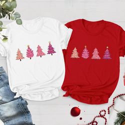 merry christmas womens shirt, cute christmas shirt, pink chr