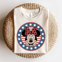 4th of july minnie png, mouse sublimation, fourth of july su