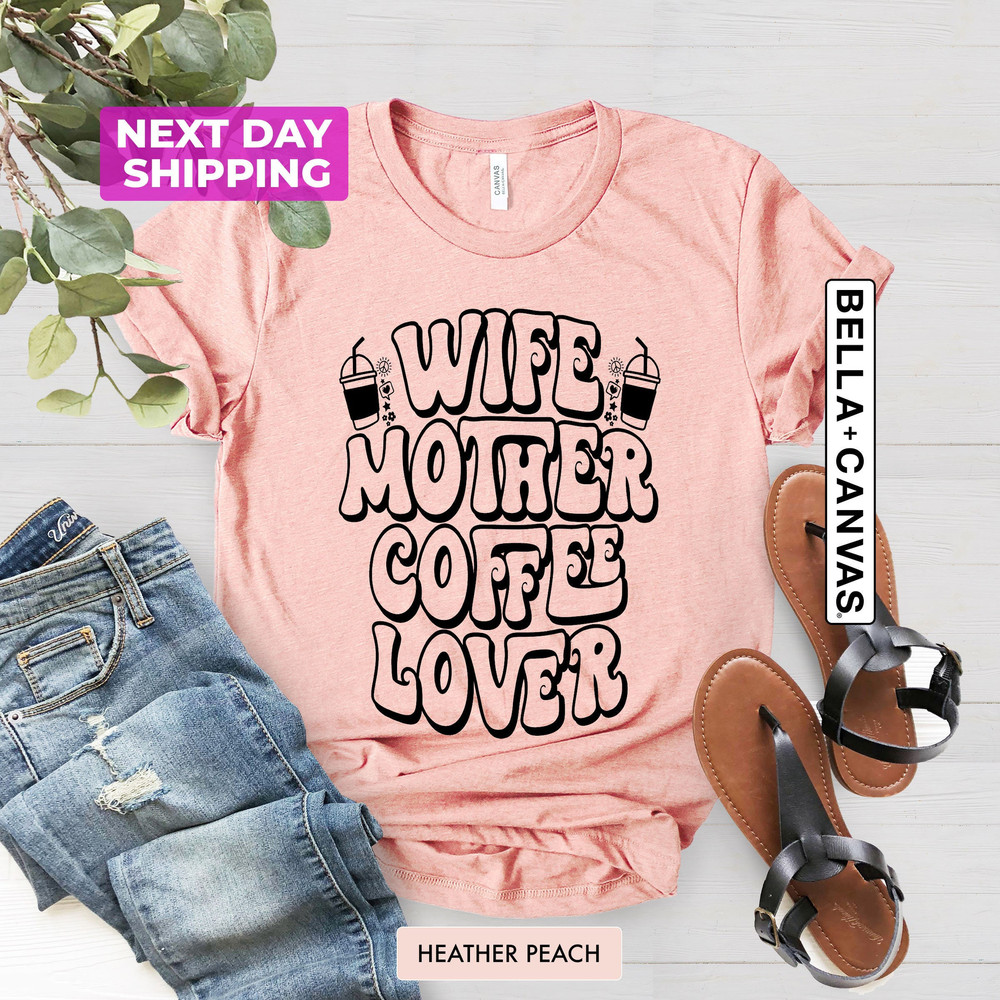 Mom Coffee T-Shirt, Mother's Day Shirt, Mom Life Shirts, Mama Latte Tee, New Mom Gift, Coffee Shirts, Funny Coffee Lover Gift for Her - 1.jpg