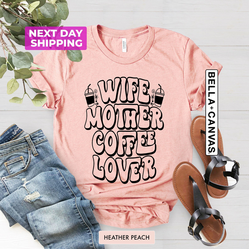 Mom Coffee T-Shirt, Mother's Day Shirt, Mom Life Shirts, Mama Latte Tee, New Mom Gift, Coffee Shirts, Funny Coffee Lover Gift for Her - 1.jpg