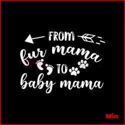 From Fur Mama To Baby Mama Svg, Mothers Day Svg, Fur Mama Svg, Cat Mom Svg, Baby Cat Svg, Mom Svg, Mom Love Svg, Mom Gif