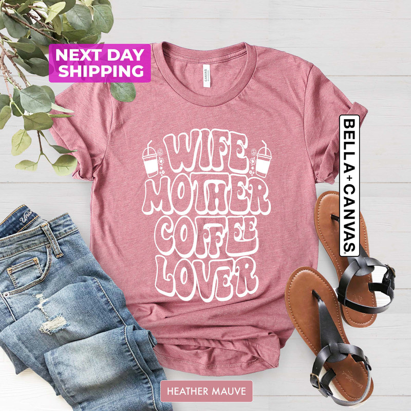 Mom Coffee T-Shirt, Mother's Day Shirt, Mom Life Shirts, Mama Latte Tee, New Mom Gift, Coffee Shirts, Funny Coffee Lover Gift for Her - 3.jpg