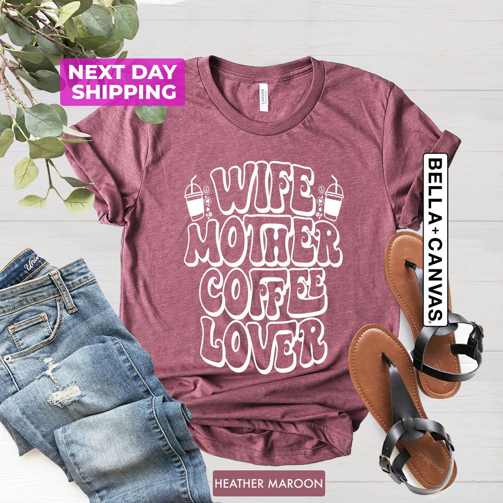 Mom Coffee T-Shirt, Mother's Day Shirt, Mom Life Shirts, Mama Latte Tee, New Mom Gift, Coffee Shirts, Funny Coffee Lover Gift for Her - 4.jpg