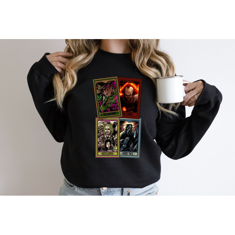 Bundle Halloween Characters Tarot Card PNG, Retro Halloween Png, Horror Characters PNG, Tarot Decks Png, Trendy Shirt Design, Halloween Png - 7.jpg