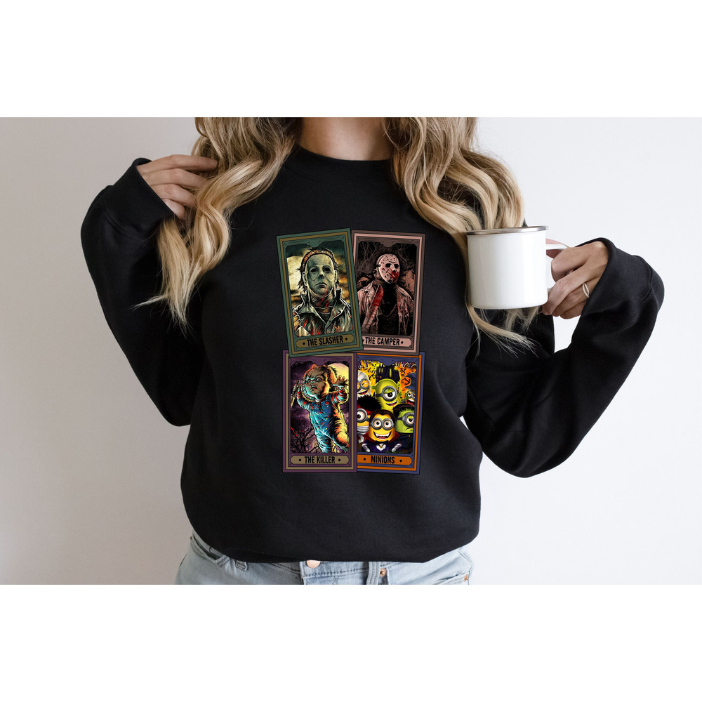 Bundle Halloween Characters Tarot Card PNG, Retro Halloween Png, Horror Characters PNG, Tarot Decks Png, Trendy Shirt Design, Halloween Png - 8.jpg