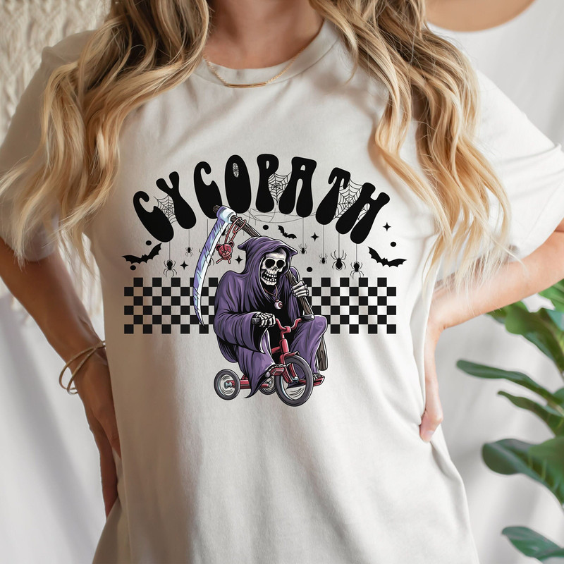 Cycopath PNG-Halloween Sublimation Digital Design Download-bicycle png, ghost png, spooky season png, vintage png, trendy halloween png - 1.jpg