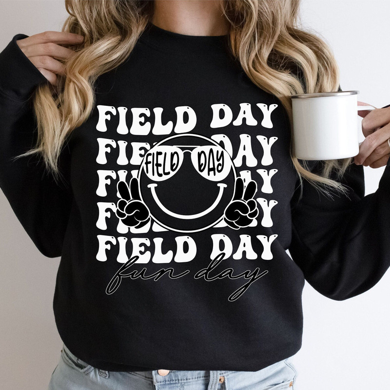 Field Day Fun Day SVG, Field Day Png, Retro School Game Day, Smiley Face Svg, Field Day Teacher Shirt, School Out for Summer, Teacher Png - 1.jpg